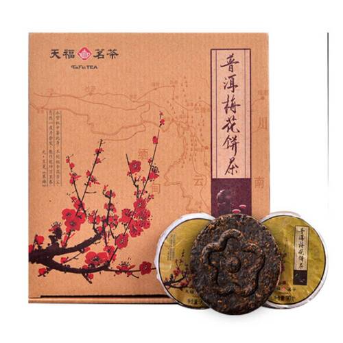 普洱梅花茶餅禮盒(450公克)  |產品目錄|茶餅